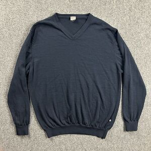 Ping Sweater Mens‎ XXL Blue V-Neck Knit Golf Casual Sensor Warm Merino Wool